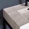 Modern Console Sink Vanity, Travertine Style Sink, 32